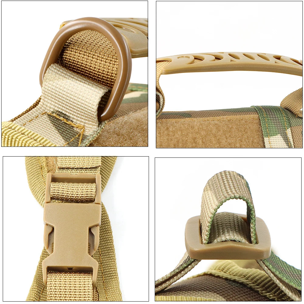 Tactical Cat Harness Adjustable Puppy Vest For Military Small Dogs Harnesses withControl Handle Walking Training Cat Accessories